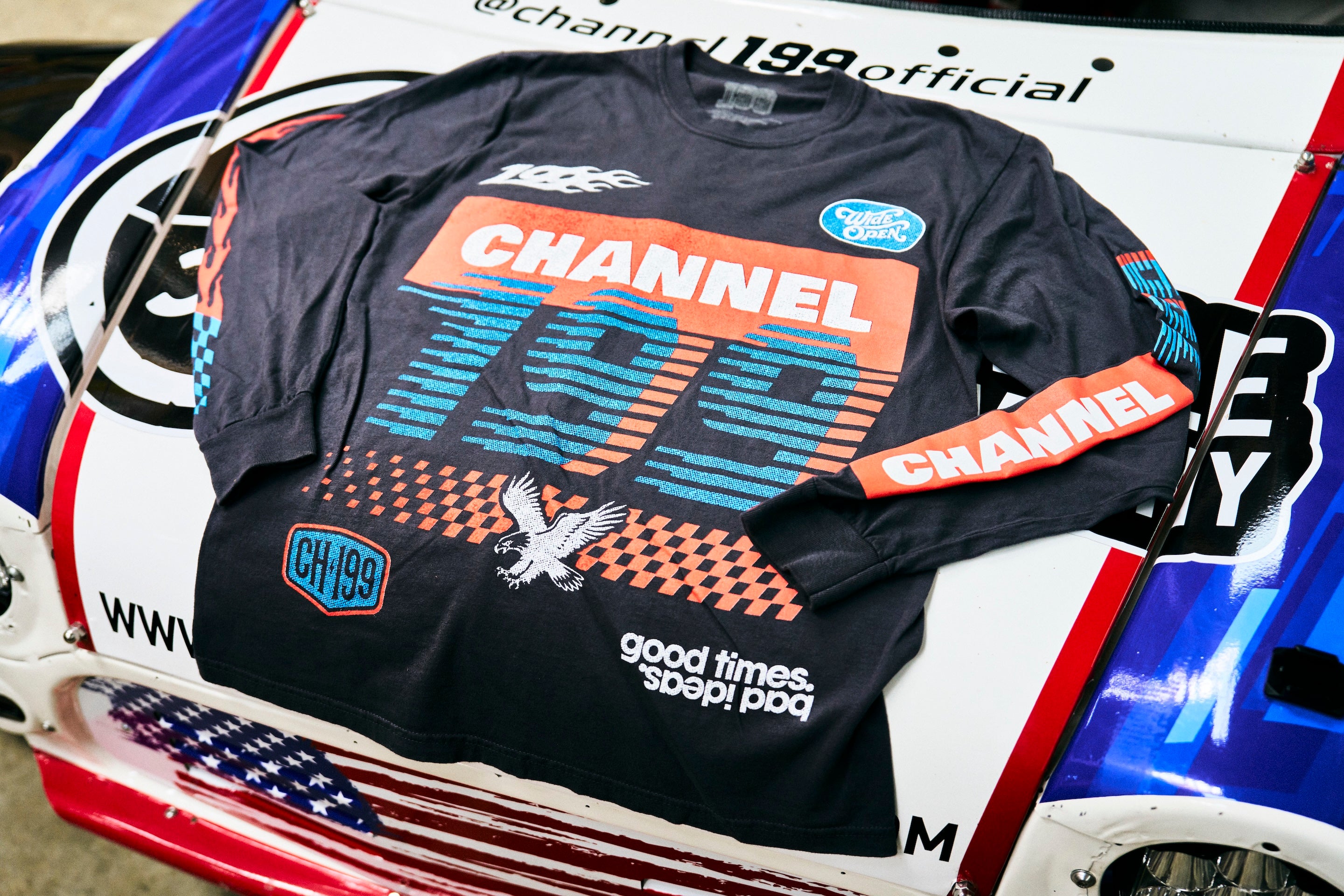 Channel 199 Racer Long Sleeve lifestyle 1