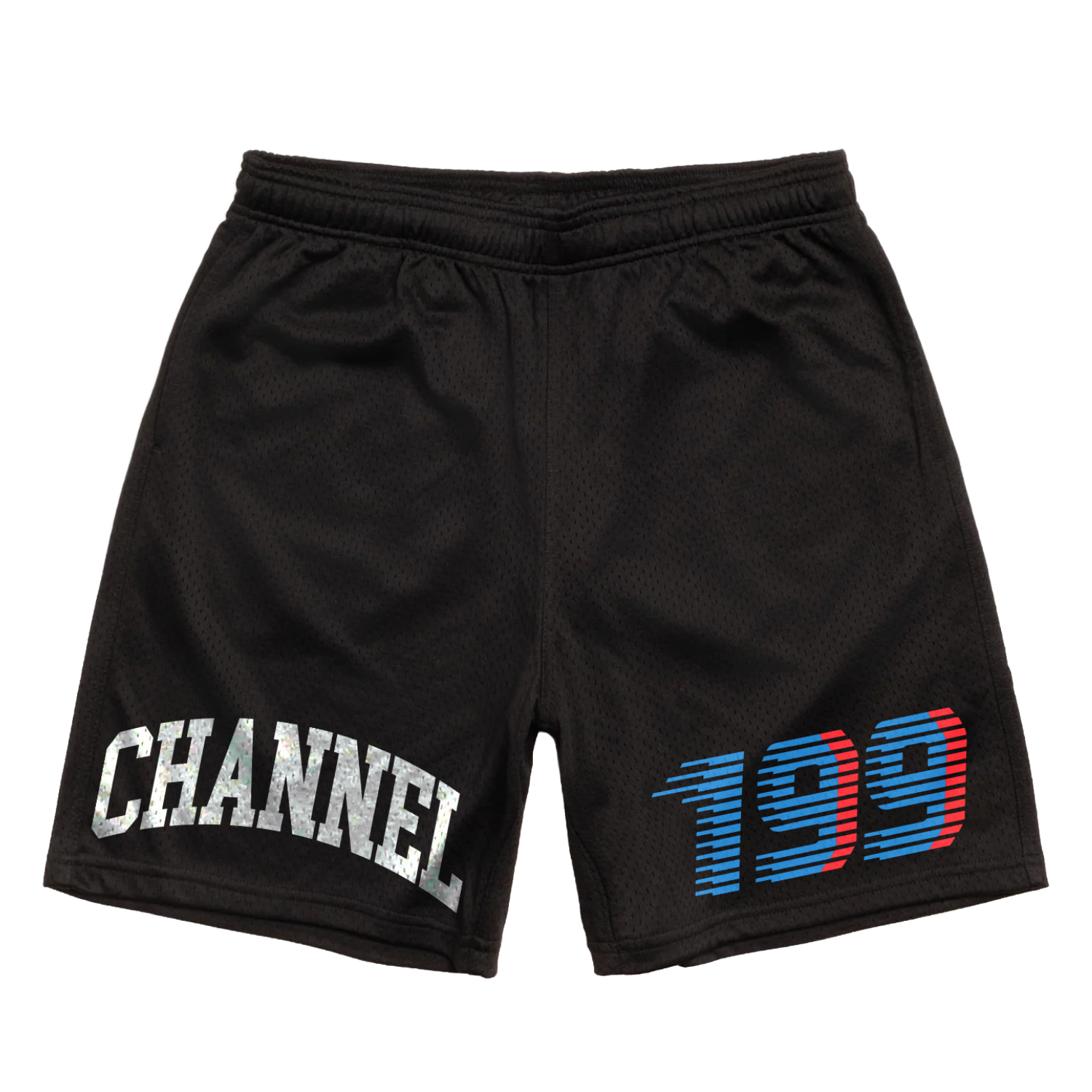 Channel 199 Basketball Shorts front