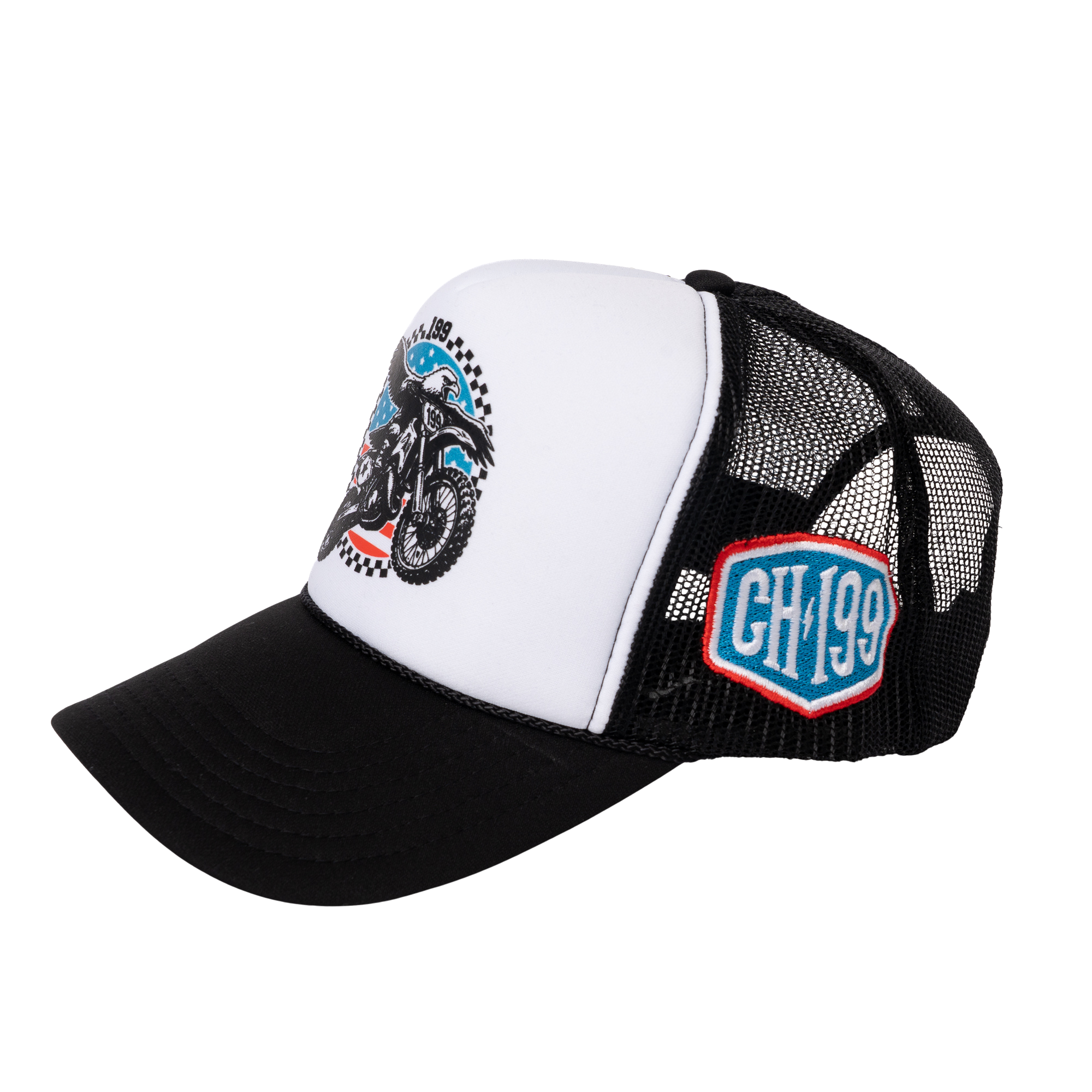 Eagle Bike Trucker Hat side