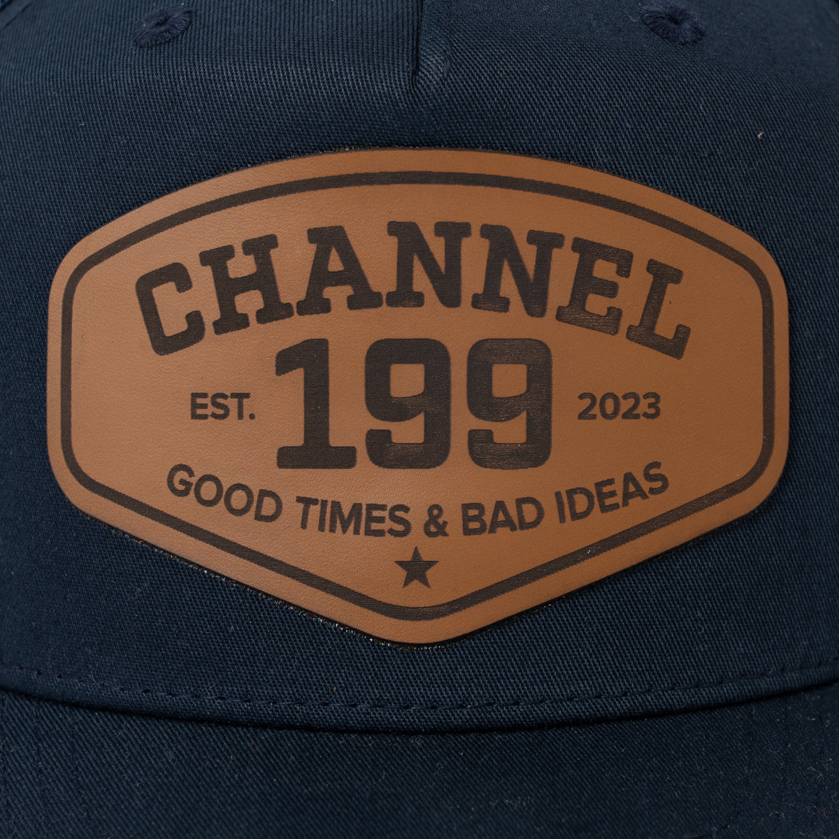Channel 199 Leather Patch Hat