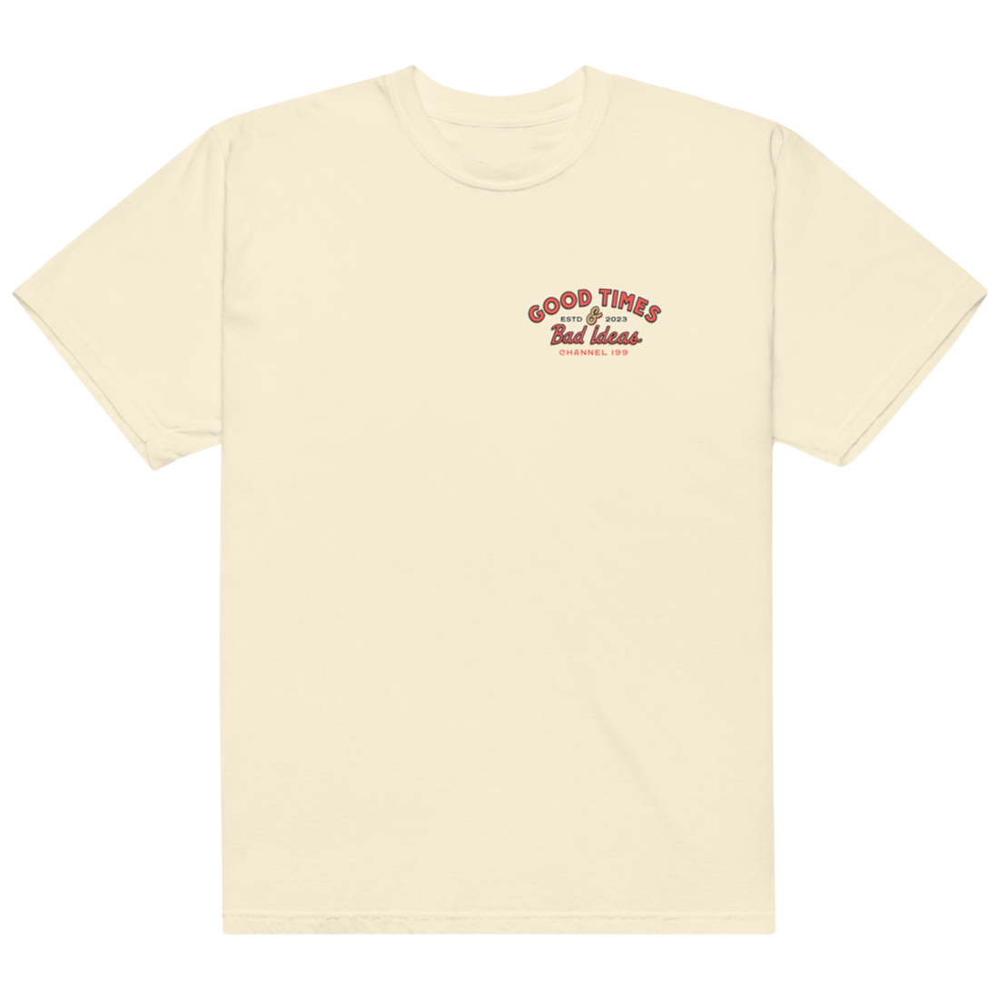 Channel 199 3 Wheeler Tee front